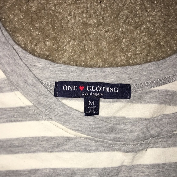 Striped T-shirt Dress with Pocket - Picture 6 of 6